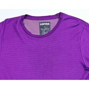 Lambs Size Large Purple Limited Edition 168/250 Women's Short Sleeve Logo Tee